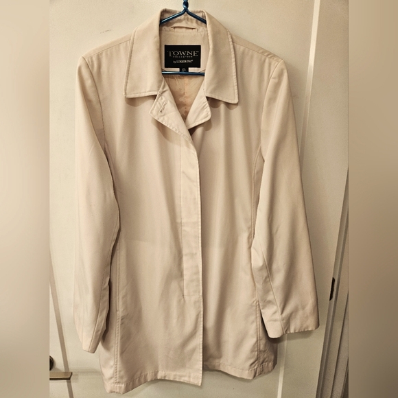 NWOT - Towne Collection by London Fog Lt. Pink Shortie Rain Coat - Size XL - Picture 1 of 9